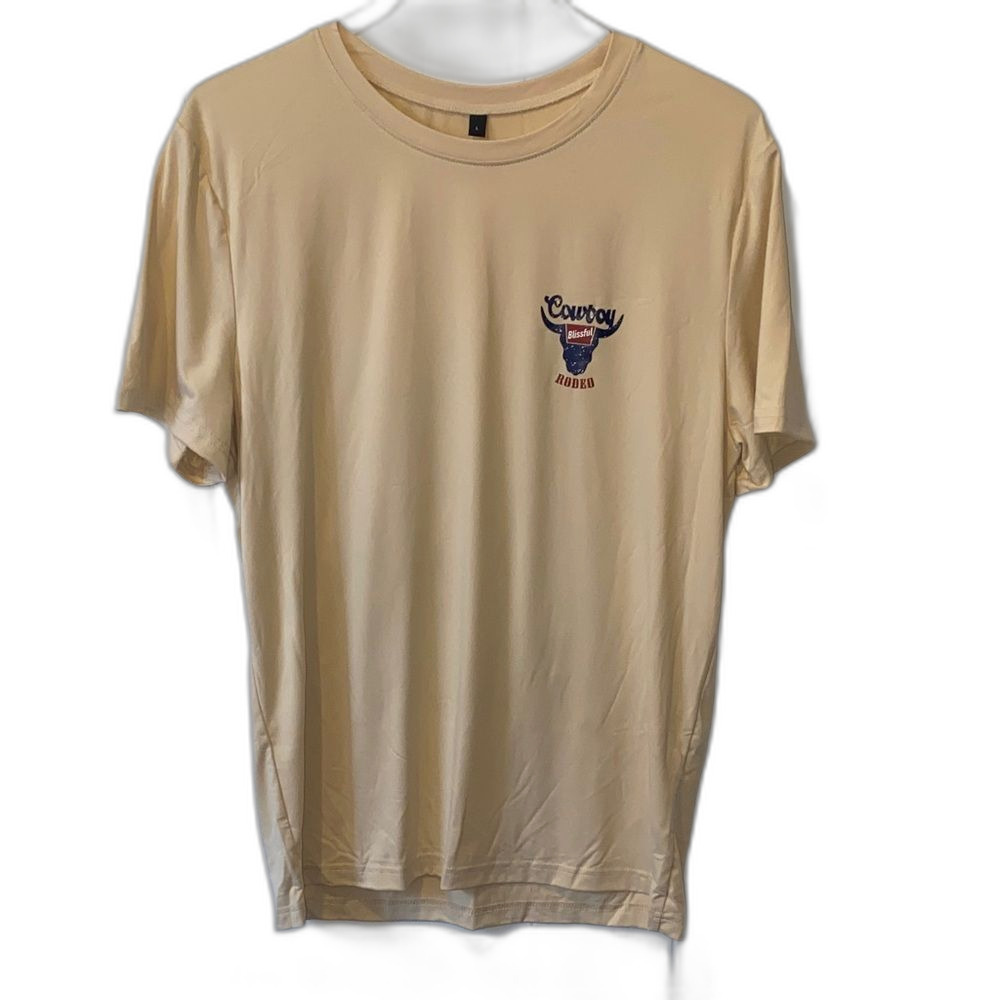 Cowboy Rodeo T-shirt in Beige Men’s Large